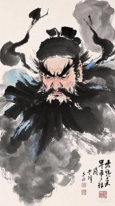 ​钟馗赤胆驱恶魔，镇宅辟邪护安康！愿小人退散，家宅祥和
