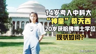 ​“神童”蔡天西：14岁考入中科大，20岁获哈佛博士学位，现状如何