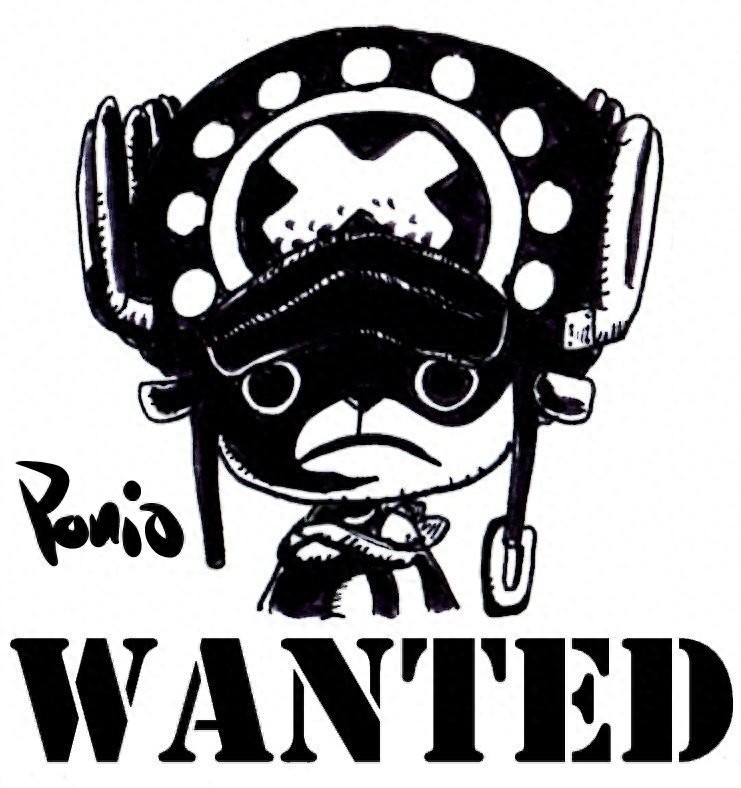 《海贼王》：手绘黑白人物头像，全员通缉