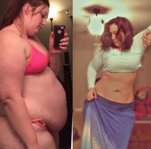 ​减肥前后惊人对比图，简直不敢相信自己这么美！