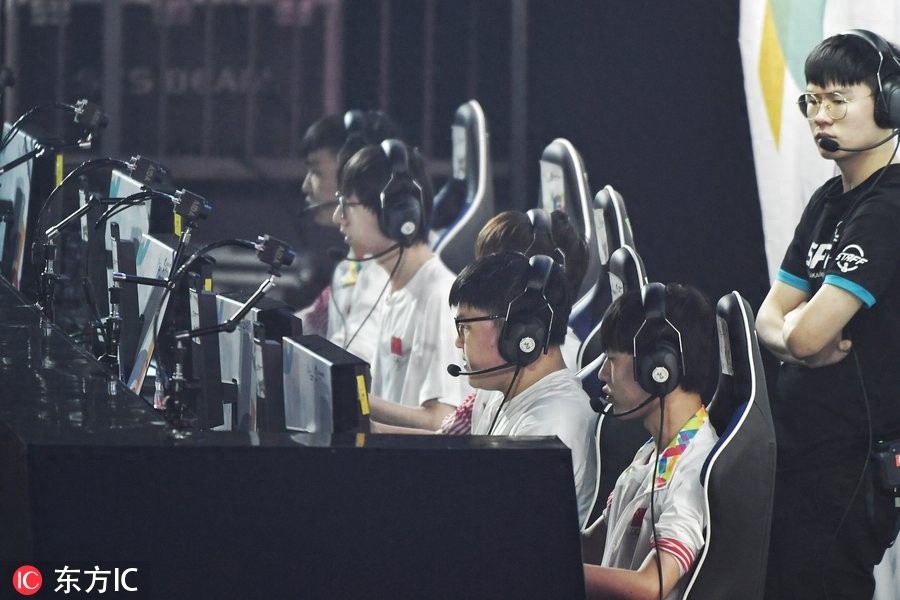 亚运会电竞表演项目英雄联盟决赛 中国队3-1韩国获总冠军
