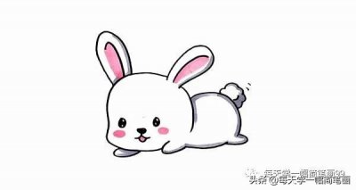 ​每天学一幅简笔画--可爱简笔画兔子的画法步骤图片