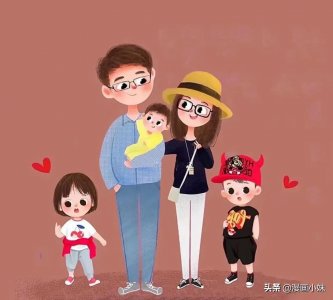 ​你们心心念念的一家五口头像来了，一家人坐在一起，好幸福
